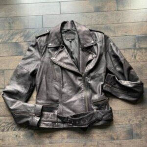 Banana Republic Lambskin Leather Moto Jacket